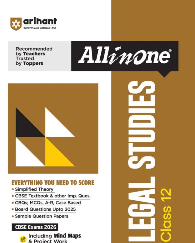 CBSE All in One Legal Studies Class 12 Exam 2025-26